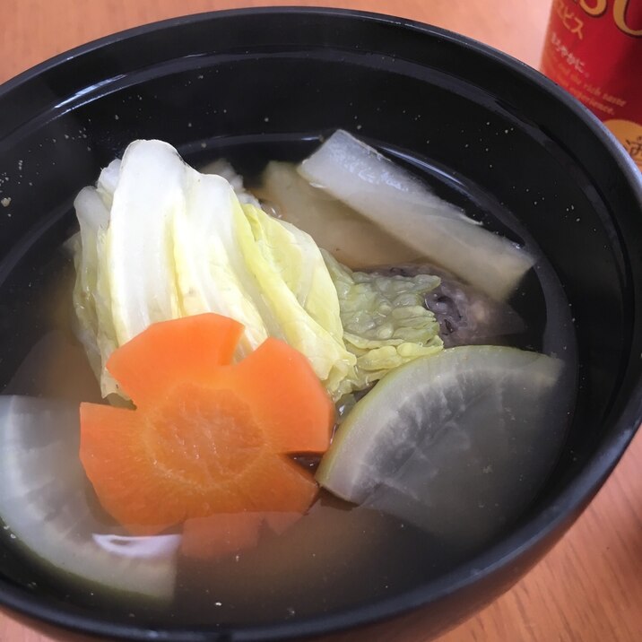 白菜と大根の、雑煮